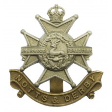 Notts & Derby Regiment (Sherwood Foresters) Cap Badge - King's Crown