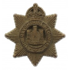 Devonshire Regiment WW2 Plastic Economy Cap Badge