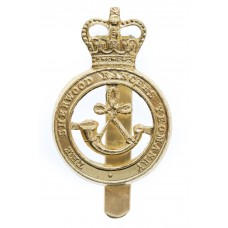 Sherwood Rangers Yeomanry Anodised (Staybrite) Cap Badge - Queen'