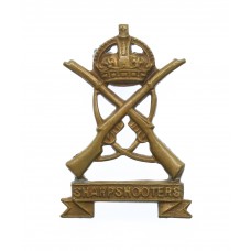 3rd County of London Yeomanry (Sharpshooters) Collar Badge - King's crown