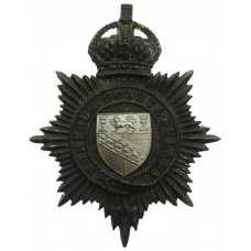 Norfolk Constabulary Night Helmet Plate - King's Crown