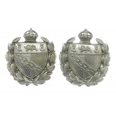 Pair of Norfolk Constabulary Collar Badges - King's Crown