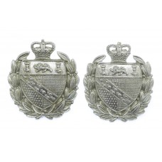 Pair of Norfolk Constabulary Collar Badges - Queen's Crown