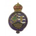 Lincolnshire Constabulary Messenger Service Enamelled Lapel Badge - King's Crown