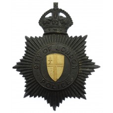 City of London Police Black Star Helmet Plate - King's Crown