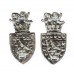 Pair of Devon & Cornwall Constabulary Collar Badges