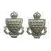 Pair of Cornwall Constabulary Collar Badges - King's Crown