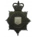 Cornwall Constabulary Night Helmet Plate - Queen's Crown