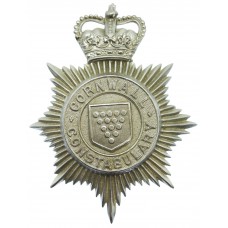 Cornwall Constabulary Helmet Plate - Queen's Crown