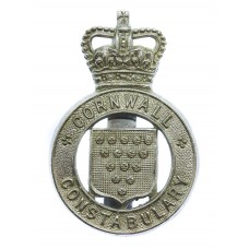 Cornwall Constabulary Cap Badge - Queen's Crown