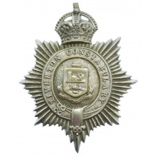 Tiverton Constabulary (Borough Police) Helmet Plate - King's Crown