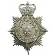 East Riding of Yorkshire Constabulary Helmet Plate - Queen's Crown