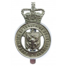 East Riding of Yorkshire Constabulary Cap Badge - Queen's Crown