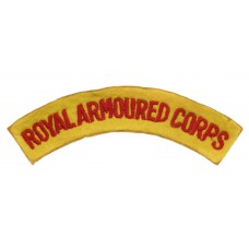 Royal Armoured Corps (ROYAL ARMOURED CORPS) Cloth Shoulder Title