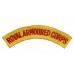 Royal Armoured Corps (ROYAL ARMOURED CORPS) Cloth Shoulder Title