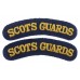 Pair of Scots Guards (SCOTS GUARDS) Cloth Shoulder Titles