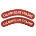 Pair of Coldstream Guards (COLDSTREAMS GUARDS) Cloth Shoulder Titles