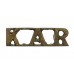 King's African Rifles (K.A.R.) Shoulder Title