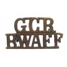 Gold Coast Regiment, Royal West African Frontier Force (G.C.R./R.W.A.F.F.) Officer's Dress Shoulder Title