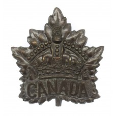 Canadian Canada WW1 General Service Cap Badge