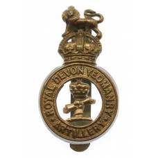 Royal Devon Yeomanry (Artillery) Cap Badge - King's Crown