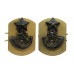 Pair of Cameronians (Scottish Rifles) Collar Badges