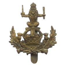 Queen's Own Royal Glasgow Yeomanry Cap Badge - King's Crown