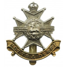 Notts & Derby Regiment (Sherwood Foresters) Cap Badge - King's Crown