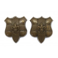 Pair of Loyal North Lancashire Regiment Collar Badges