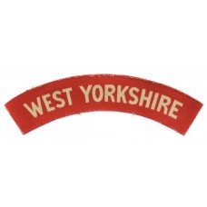 West Yorkshire Regiment (WEST YORKSHIRE) WW2 Printed Shoulder Title