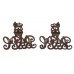 Scarce Pair of Royal Army Pay Corps (R.A.P.C.) Officer's Service Dress Collar Badges (c. 1920 - 29)