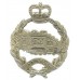 Royal Tank Regiment White Metal Cap Badge - Queen's Crown
