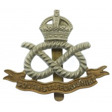 South Staffordshire Regiment Cap Badge - King's Crown