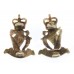 Pair of Royal Irish Rangers Officer's Collar Badges