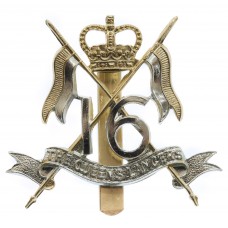 16th/5th Queen's Lancers Anodised (Staybrite) Cap Badge