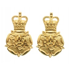 Pair of Women's Royal Army Corps (W.R.A.C.) Officer's Dress Collar Badges