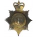 Cardiff City Police Night Helmet Plate - Queen's Crown