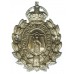 Merthyr Tydfil Borough Police Chrome Wreath Cap Badge - King's Crown