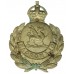 Glamorgan Constabulary White Metal Wreath Helmet Plate- King's Crown