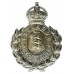 Guernsey Police Wreath Helmet Plate - King's Crown