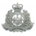 East Suffolk Police Chrome Cap Badge - Queen's Crown