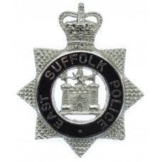 East Suffolk Police Senior Officer's Enamelled Cap Badge - Queen's Crown