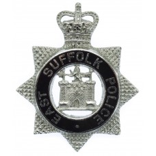 East Suffolk Police Senior Officer's Enamelled Cap Badge - Queen's Crown