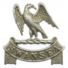 Swansea Borough Police White Metal Collar Badge