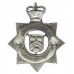 Grimsby Borough Police Senior Officer's Enamelled Cap Badge - Queen's Crown