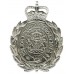Stockport Borough Police Wreath Helmet Plate - Queen's Crown (Non Voided)
