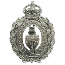 Stockport Borough Police Wreath Helmet Plate - King's Crown