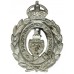 Stockport Borough Police Wreath Helmet Plate - King's Crown