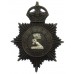 Luton Borough Police Night Helmet Plate - King's Crown