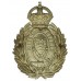 Carlisle City Police Wreath Helmet Plate - King's Crown